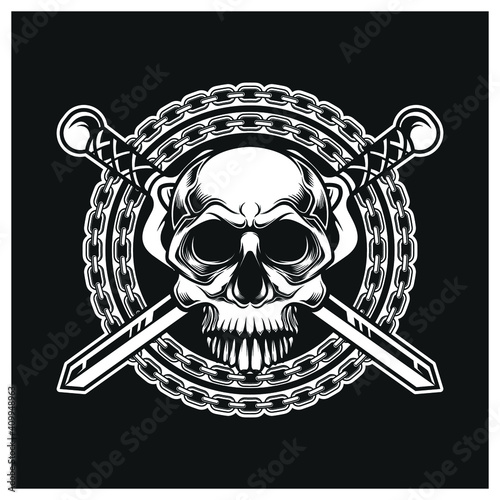 skull logo,
skull illustration, vector graphics, tshirt design 