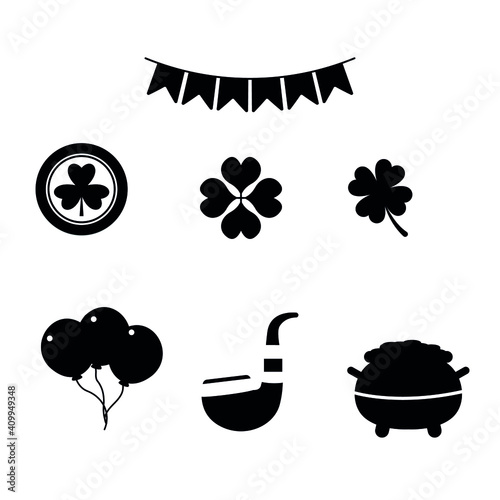 set of icon for st.patrick day