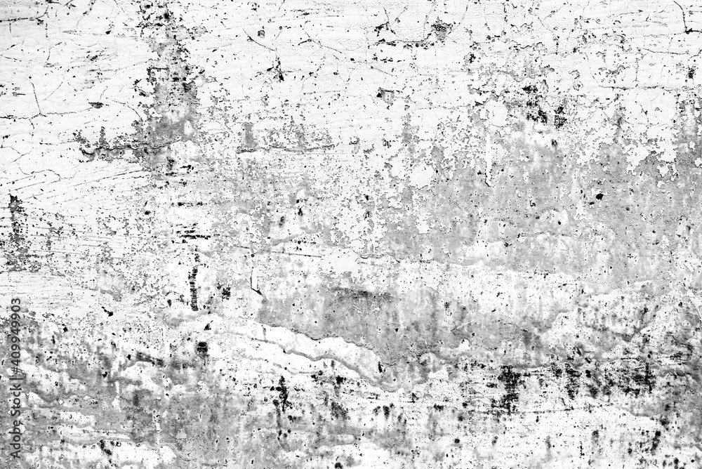 Obraz premium Texture of a concrete wall with cracks and scratches which can be used as a background