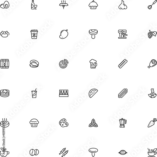 icon vector icon set such as: idea, cheese, eco, patty, virus, yolk, quality, wooden, turkey, raw, whip, whole, pint, water, bamboo, panel, spice, mocha, thin, flu, froth, vegan, six, cookie, draught