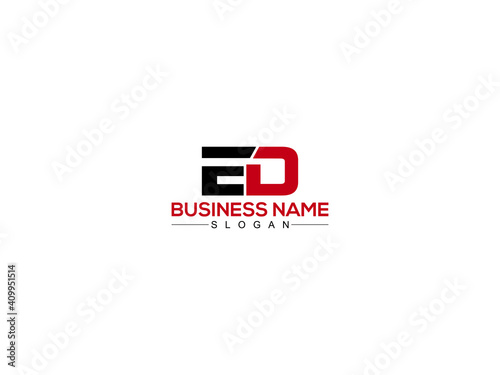 ED E&D Letter Type Logo Image, ED Logo Letter Design