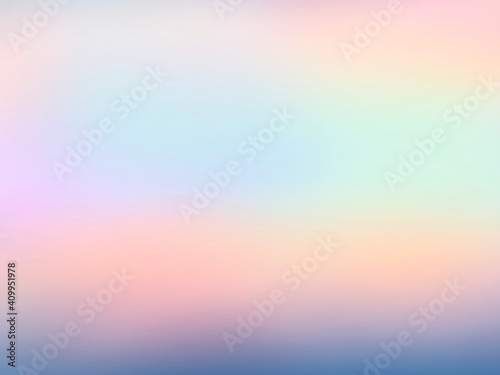 Watercolor paint like gradient background pastel ombre style. Iridescent template for brochure, banner, wallpaper, mobile screen. Neon hologram theme