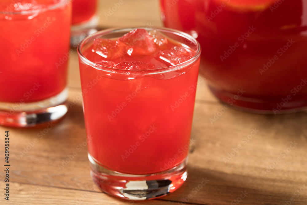 Refreshing Cold Red Fruit Punch Refreshing Cold Red Fruit Punch
