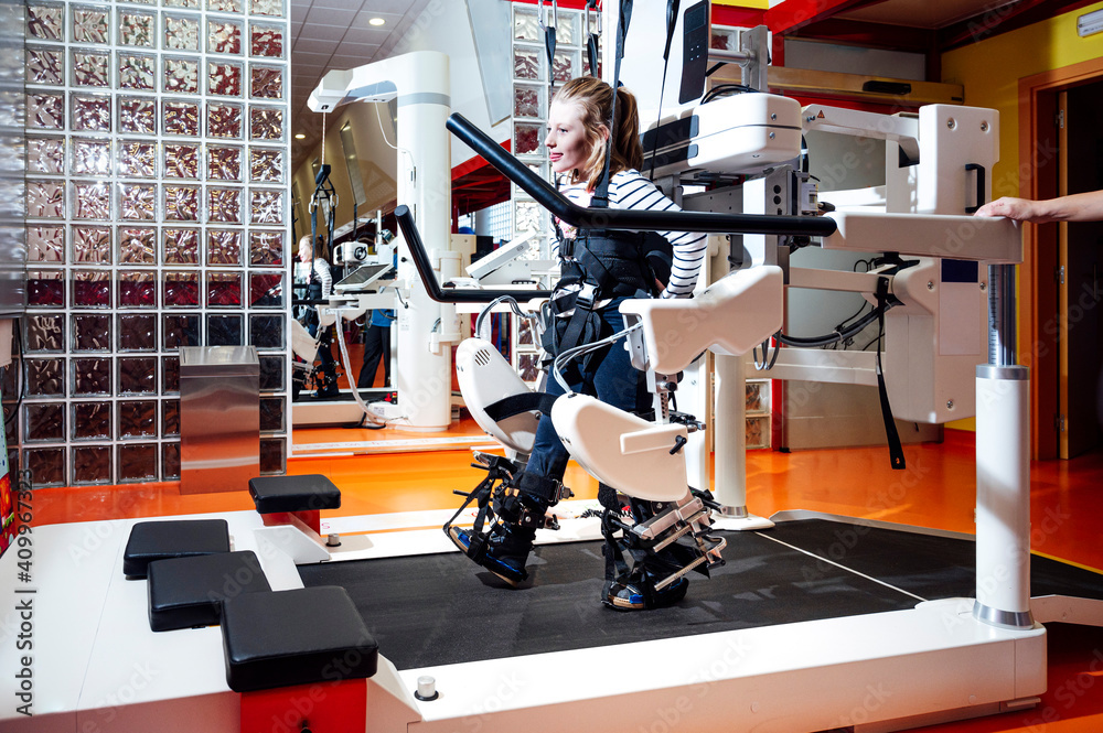 Treadmill for disabled new arrivals