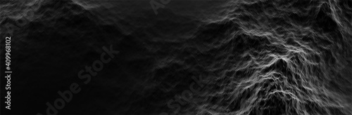 Black low poly background. 3d vector illustration