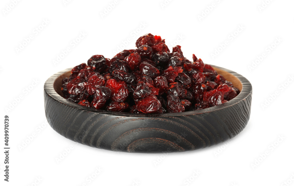 Dried cranberries isolated on white. Healthy snack Dried cranberries isolated on white. Healthy snack