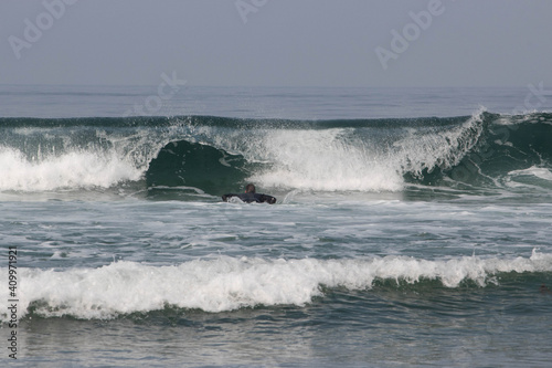 Surfing the wave, diving into the waves © fernanda