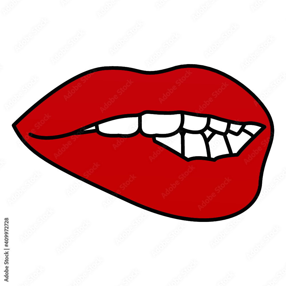 illustration of lips for valentines day illustration of lips for valentines day