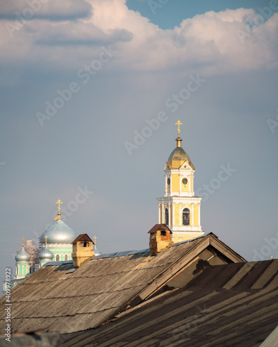 Obraz na płótnie Diveevo in spring. Holy Trinity Seraphim-Diveyevsky Monastery w salonie