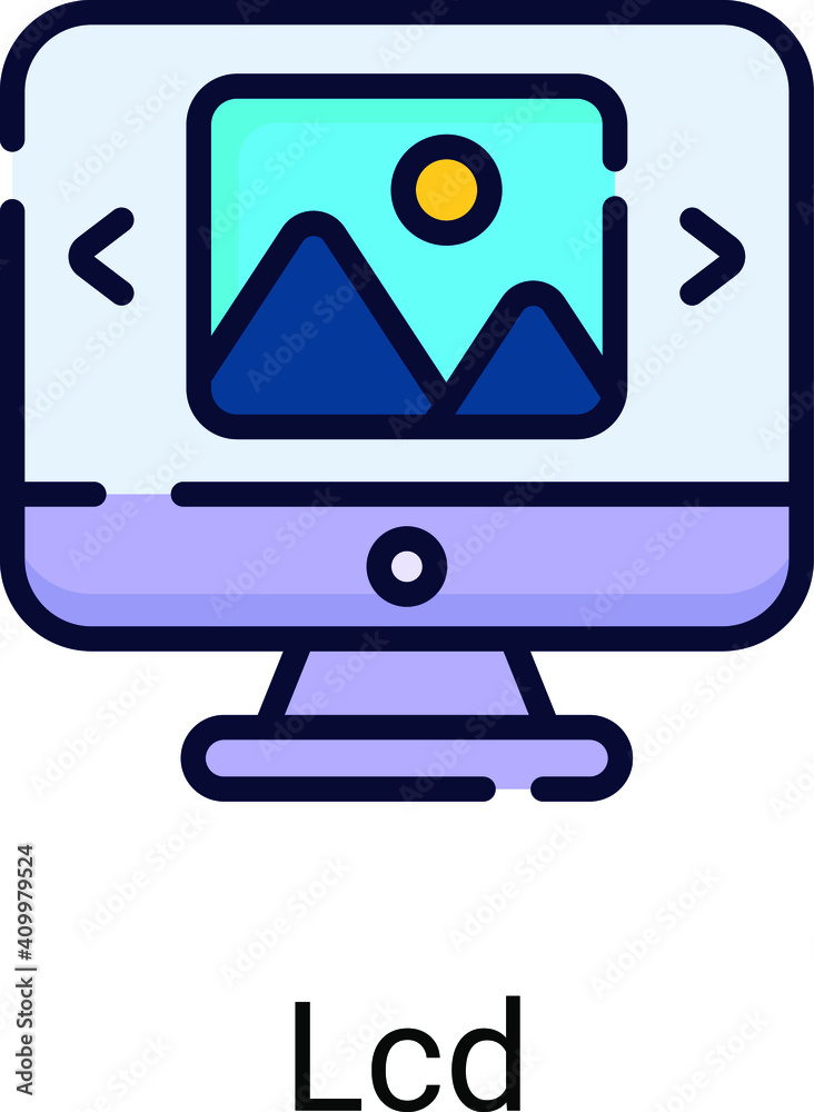 display screen vector icon , photography and digital art for web design display screen vector icon , photography and digital art for web design