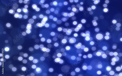 Blue purple bokeh of blurry light abstract background.
