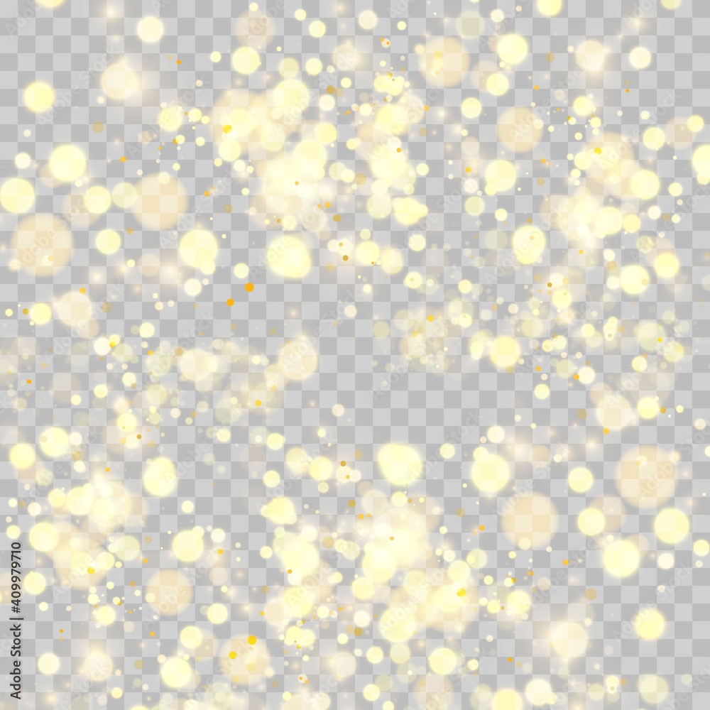 Sparkling magical dust particles. Sparkling magical dust particles.