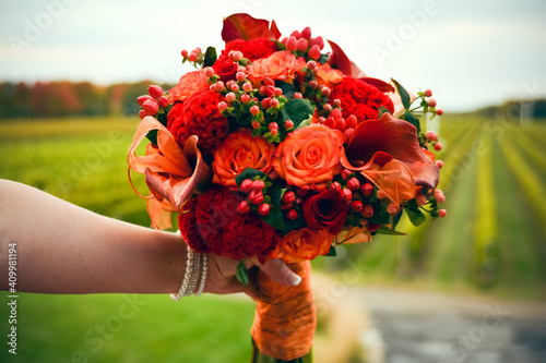 Wedding bouquet autumn