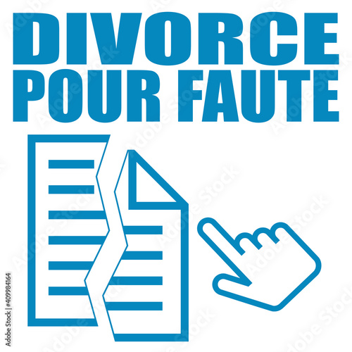 Logo divorce pour faute.