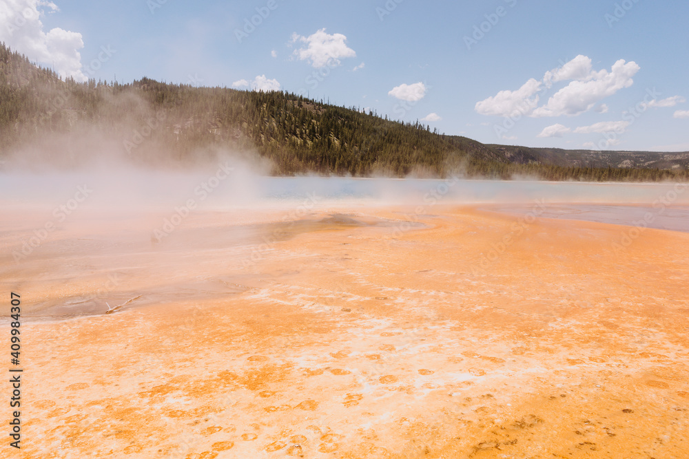 Grand Prismatic Springs in Yellowstone National Park Colorado Grand Prismatic Springs in Yellowstone National Park Colorado