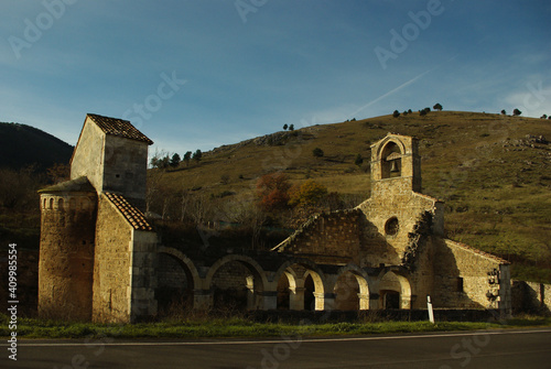 Remains of the Romanesque church of Santa Maria di Cartignano (11th century), near Bussi sul Tirino in the province of Pescara. 
