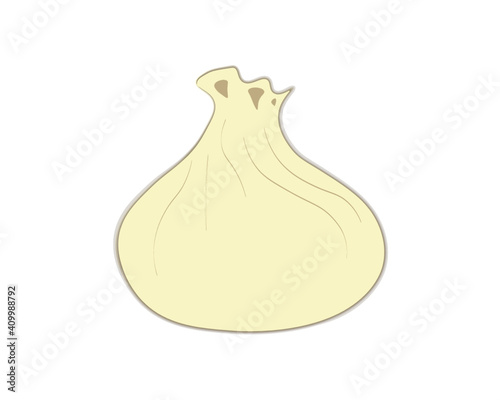 Khinkali, Georgian dumpling, illustration, icon 
