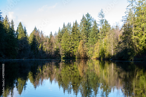Fototapeta Naklejka Na Ścianę i Meble -  カナダ、コキットラムの美しい湖