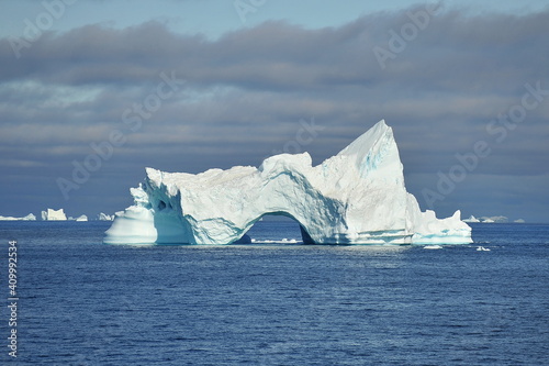 Greenland.Icebergs. Icefiord, UNESCO world heritage. Located one and a half kilometers south of Ilulissat. photo