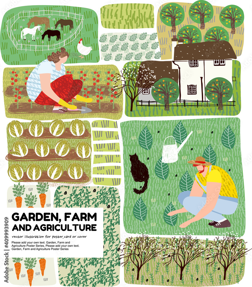 Romantic Country Coloring Book: Vegetable Garden