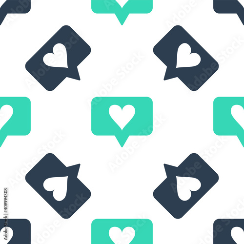 Free Download Green Like and heart icon isolated seamless pattern on white background. Counter Notification Icon. Follower Insta. Vector. - GFXLoad