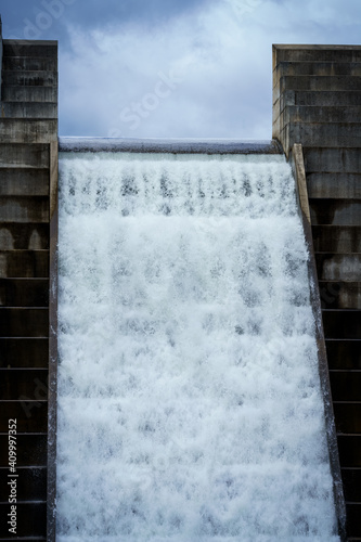 The Hinze Dam is a rock and earth-fill embankment dam with an un-gated spillway across the Nerang River in the Gold Coast hinterland of South East, Queensland, Australia.