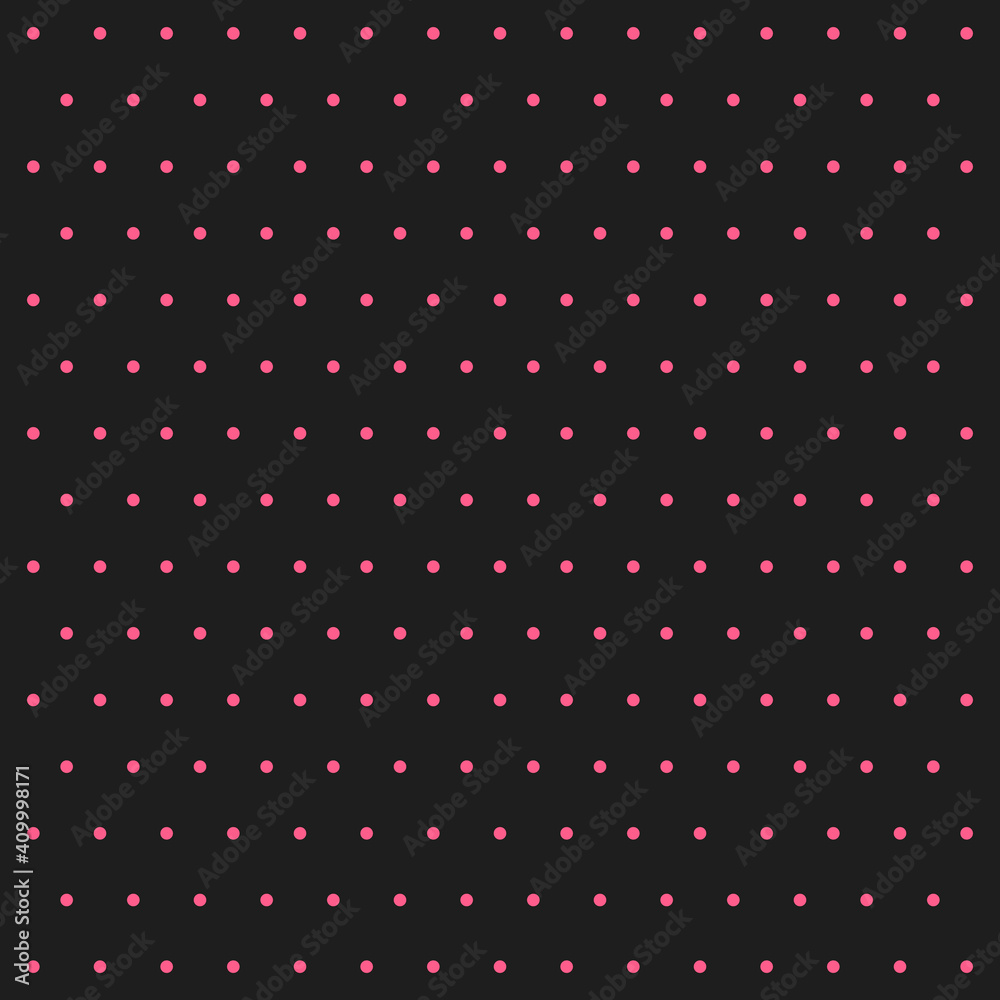 Valentines day pattern polka dots. Template background in pink and black polka dots . Seamless fabric texture. Vector illustration Valentines day pattern polka dots. Template background in pink and black polka dots . Seamless fabric texture. Vector illustration