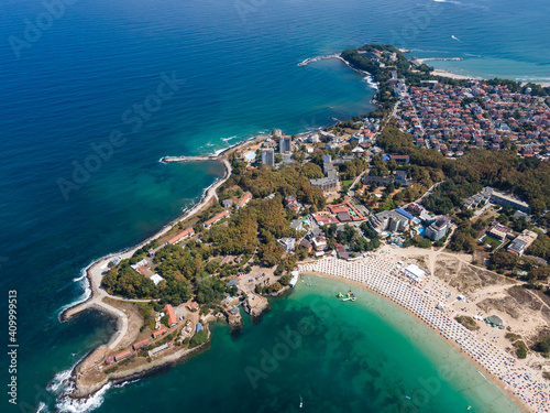 Aerial view of town of Kiten, Bulgaria