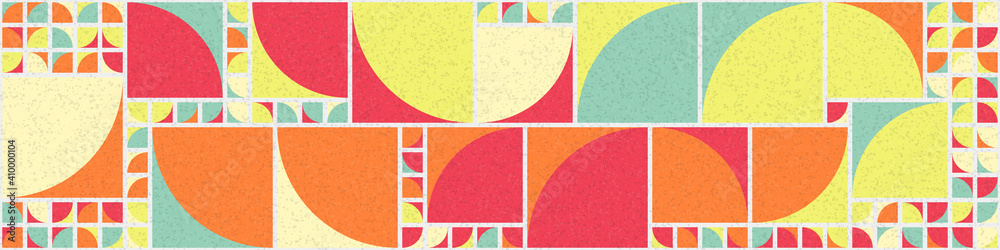 Fototapeta premium Abstract Geometric Pattern generative computational art illustration