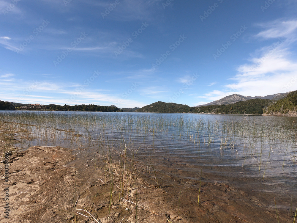 Shore of Lake Perito Moreno near the city of San Carlos de Bariloche