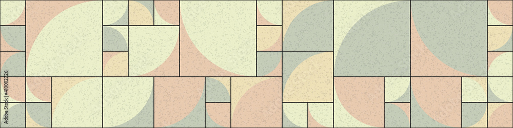 Fototapeta premium Abstract Geometric Pattern generative computational art illustration