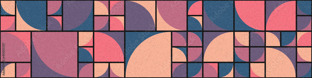 Fototapeta premium Abstract Geometric Pattern generative computational art illustration