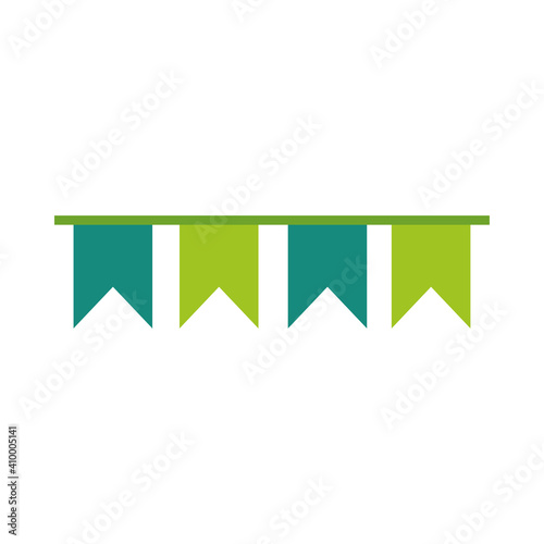 green pennants celebration part event festive decoration