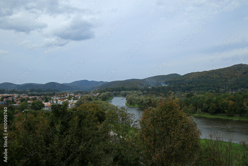 San river in Sanok, Poland