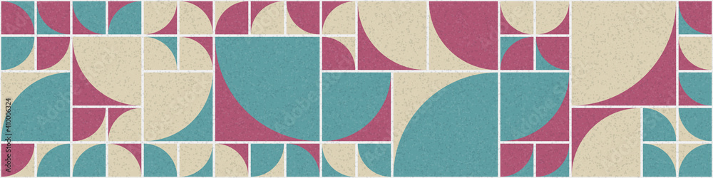 Fototapeta premium Abstract Geometric Pattern generative computational art illustration
