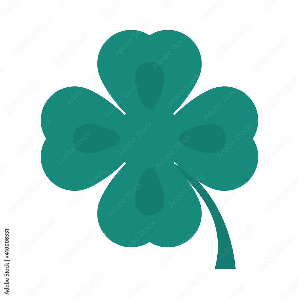 happy st patricks day luck clover icon flat style happy st patricks day luck clover icon flat style