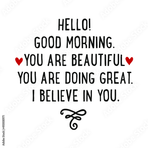 Compliments and Motivation Typography Vector Illustration