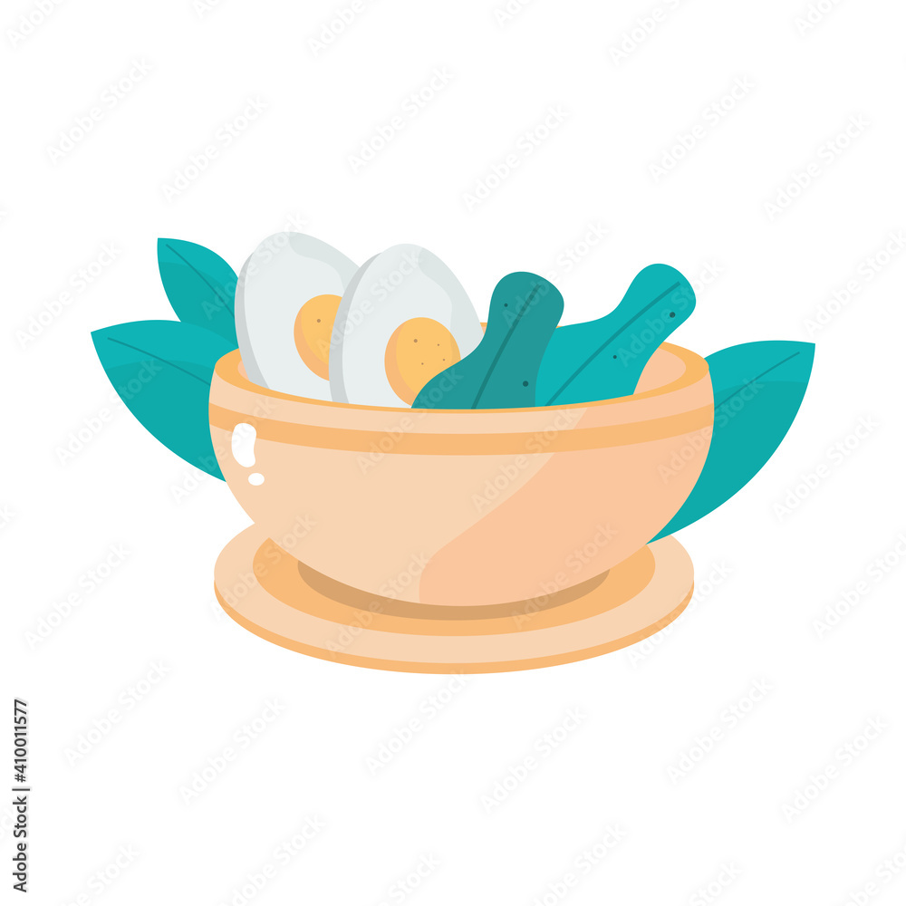 fresh salad with boiled egg and lettuce healthy meal fresh salad with boiled egg and lettuce healthy meal