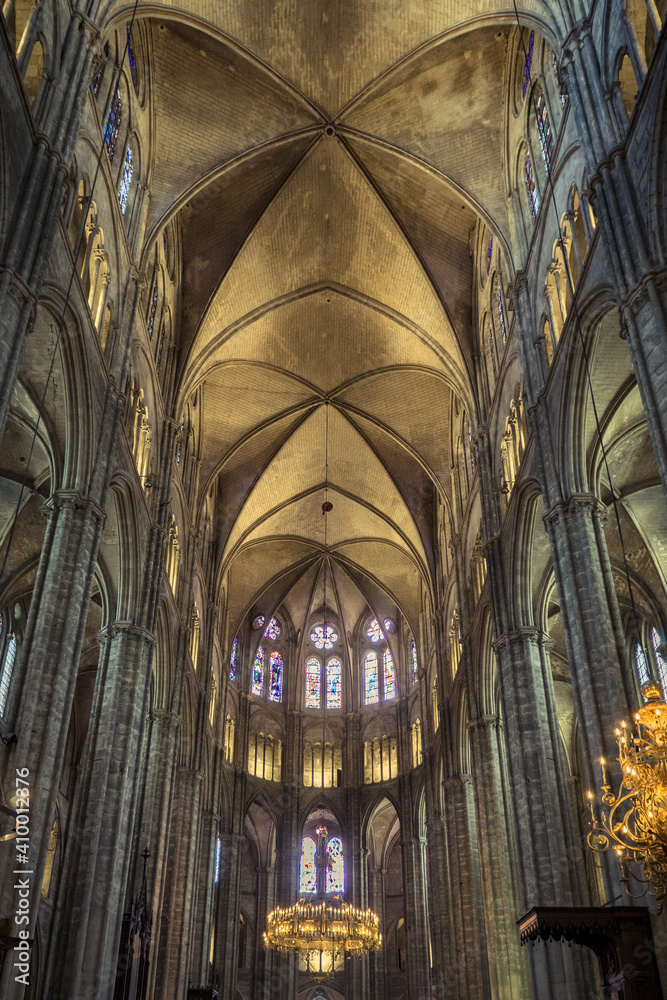 Inside the St Stephen's Cathedral of Bourges (Berry, France), a gothic wonder listed as a UNESCO World Heritage site Inside the St Stephen's Cathedral of Bourges (Berry, France), a gothic wonder listed as a UNESCO World Heritage site