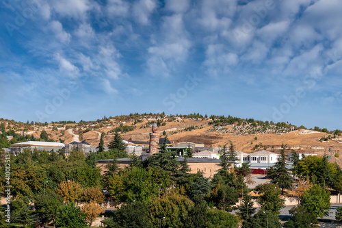 Panoramic city view of Elazig, Turkey