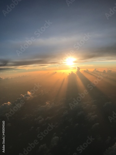 Sunset over the sea