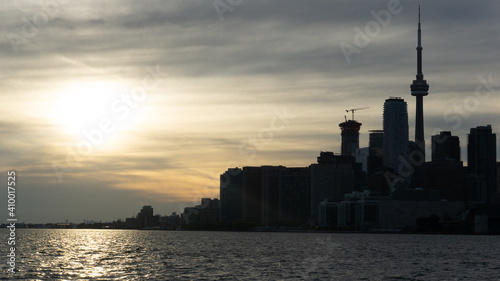 Canvas Print architecture, building, canada, city, cityscape, downtown, lake, landmark, sky,