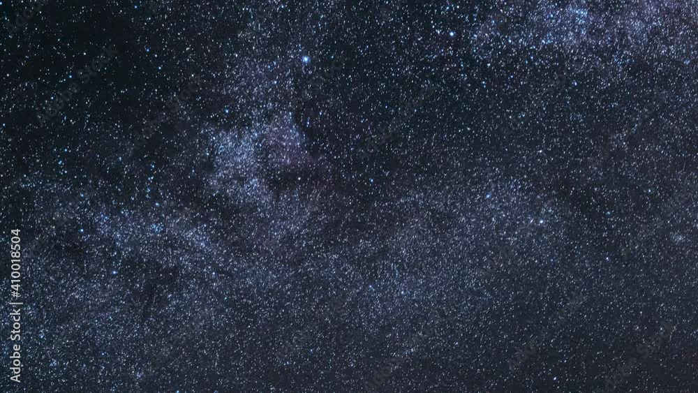 Night Starry Sky With Glowing Stars. Bright Glow Of Sky Stars And Milky Way Galaxy. 4K. Natural Background Backdrop Night Starry Sky With Glowing Stars. Bright Glow Of Sky Stars And Milky Way Galaxy. 4K. Natural Background Backdrop