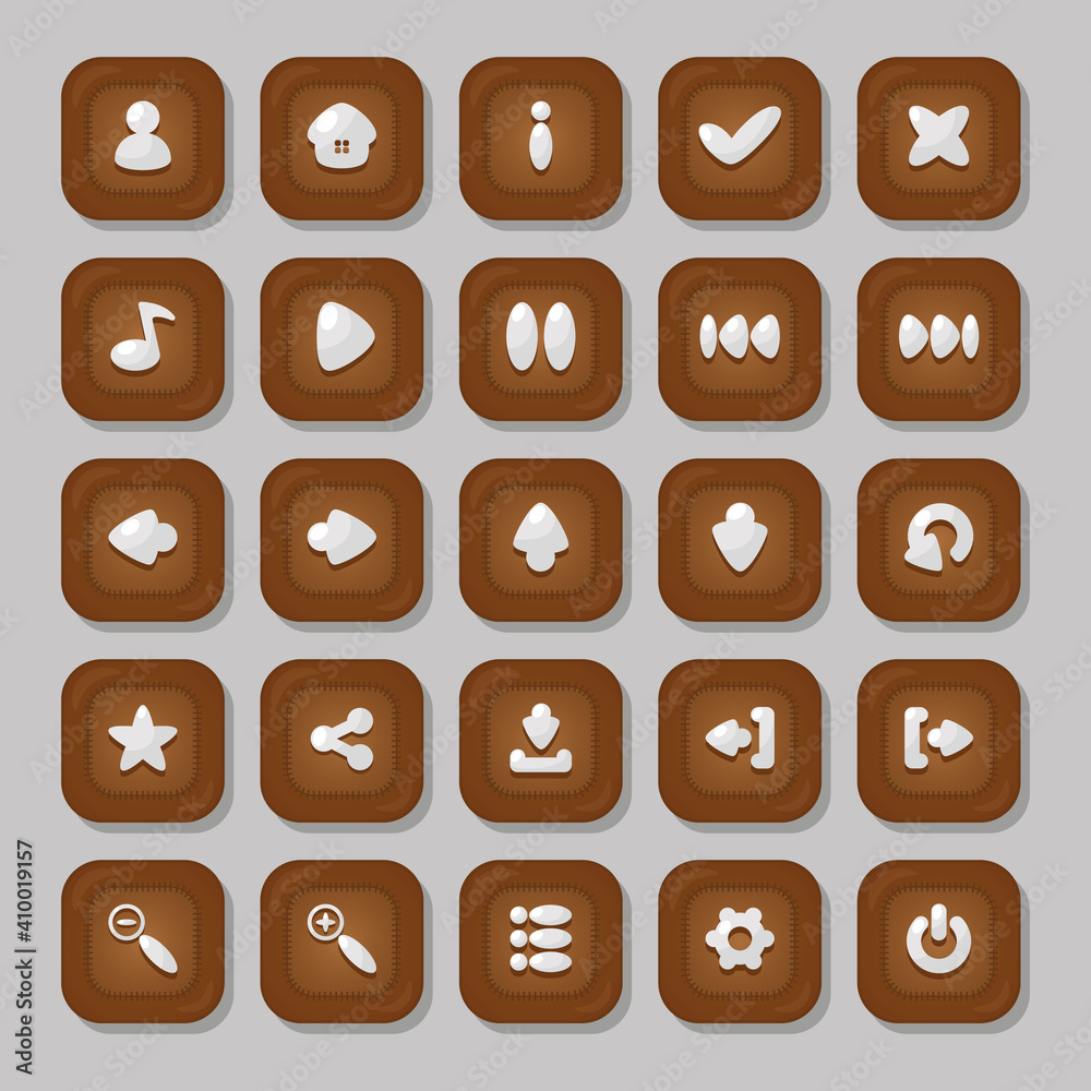 Voodoo buttons for the design of graphical user interfaces for games and applications with options and navigation icons. Voodoo buttons for the design of graphical user interfaces for games and applications with options and navigation icons.