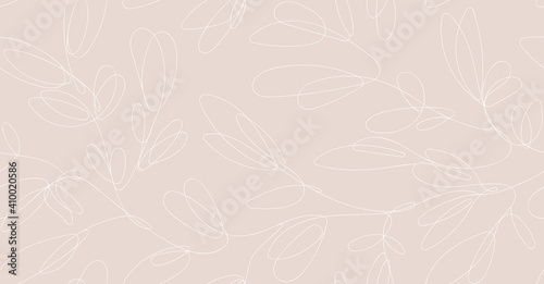 Obraz na plátne Seamless floral abstract delicate pattern