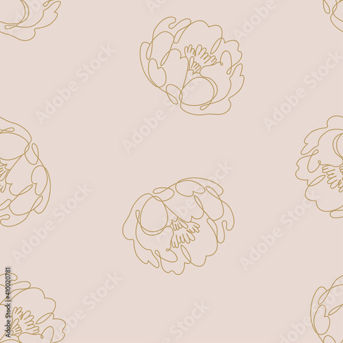 Seamless floral abstract delicate pattern. Vector texture in pastel colors