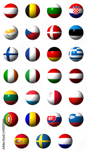 Free Download Collage of flags of the 27 EU countries - GFXLoad