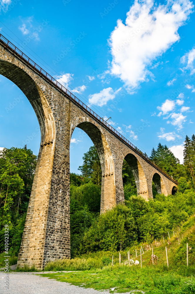 Ravenna Bridge railway viaduct in the Black Forest in Germany