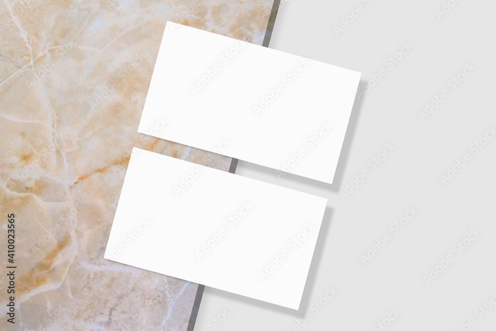 Realistic blank business card illustration for mockup Realistic blank business card illustration for mockup