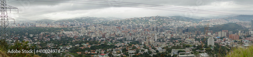 Top view of Caracas from Avila National Park (Venezuela).